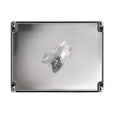 Enclosure ABS, grey cover, 187x122x90 mm, metric