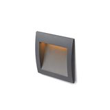 GORDIQ M recessed anthracite grey 230V LED 3W IP65 3000K