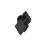 End cap for mounting track, 48V TRACK, black