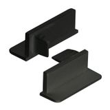 End cap for VE without hole, black, 1pc