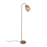 Bidar floor lamp E27 coffee brown