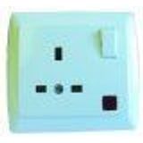 EARTH SOCK (BRITISH) W/SWITCH & PILOT LAMP AT