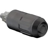 4 mm socket, screw connection, mounting Ø 12 mm, CAT II, black, 66.9684-21