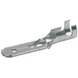 Faston plug, 6.3 x 0.8 mm, L 28 mm, uninsulated, straight, 0.5-1.0 mm², AWG 20-17, 2220