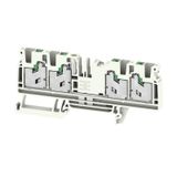 Feed-through terminal block, SNAP IN, grey, 4 mm², 32 A, 1000 V, Numbe