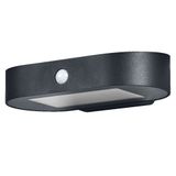 Outdoor solar wall luminaire ENDURA STYLE OVAL SENSOR 830