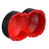 Quickbox HWD 90, 2x1, ø83mm, one-gang box for installat. in fire walls F30-F90