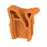Terminal cover, orange, Wemid, Height: 16 mm, Width: 3.3 mm, Depth: 13 mm, V-0