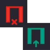 Foil bi-colour imprint symbol for Wait/ Enter for LED signal light, Ac