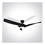 Fanlight-4 22W 2000lm 3K-4K-5,5K CRI85 Dimm IP20 230V black