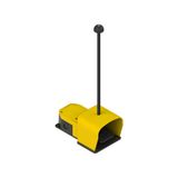 Single foot switch with protection