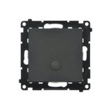 Two-way switch with LED illumination, 10AX, black matt
