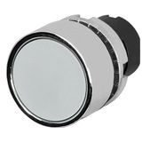 Guarded push-button, grey, metal