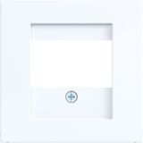 TAE center plate, loudspeaker, USB, A.x/C.x, light white glossy