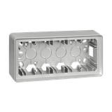 Surface mounted triple box, aluminum