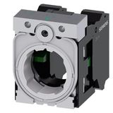 Holder for 3 modules, metal, 1 NO, 1 NO