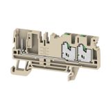 Pluggable terminal, SNAP IN, dark beige, 2.5 mm², 24 A, Number of conn