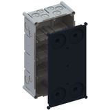 AGRO Flush-mounted box 4x2 with stabilisation cover