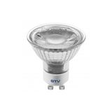 LED  bulb 5W, GU10, SMD 2835, neutral white, AC220-240V, glass, beam angle 38°, 400lm, 43mA