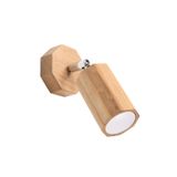 WALL LAMP ZEKE OAK GU10 1X40W IP20