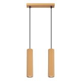 DOUBLE HANGING LAMP WITH GOLDEN ROSETTLE FOR GU10 FROM THE KERBON FAMILY