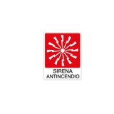 Fire sign - Al - Dimensions: 100x120 mm