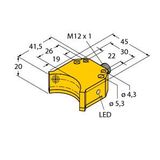 Inductive Sensor For Rotary Actuators   NI4-DS20-2Y1X2-H1140