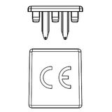 Busbar end- cap 3-pole, 16mmý