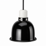 Clamp Heat Lamp Fixture, Aluminum Reflector Shade,  Black , Max 100W