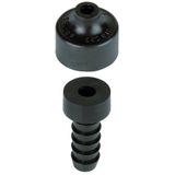 Roof bushing D 34mm borehole 16mm plastic for Rd 8-10mm