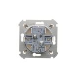 Three position (1-0-2) blind control double switch, 10A, Gold matt, metalic