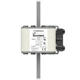 Fuse-link, high speed, 1000 A, AC 690 V, size 2, 61 x 77 x 135 mm, aR, IEC, UL, type K indicator, 90 mm centres