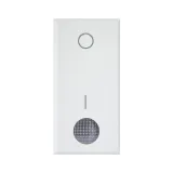 SWITCH WITH BUD, WHITEK S44, 2P 16AX ILLUMINATED COLOUR RAL 9010 - MATT FINISH - 1 MOD.
