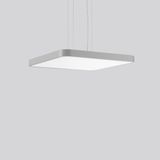 TRIONA square, 76 W, 9500 lm, 830, silver, DALI Pendant luminaires, L 