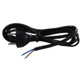 Flat cable 3m, 2* 0,75 mm² with EU plug, black