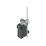 Modular prewired switch with metal revolving lever with adjustable stainless steel rod  diam.3x125