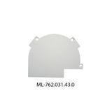 End cap without hole for AJ, right, white color, 1pc