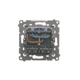 Single switch, 10AX, light gray matt