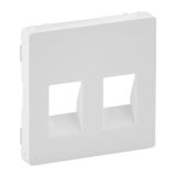Cover plate Valena Life - double loudspeaker socket - white