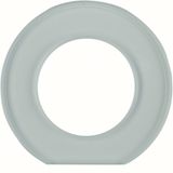 Cover frame 1-v end piece, Series Glass, clear