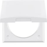 Frame with hinged cover, Integro Flow/Pure, polar white glossy