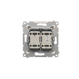 Two-way switch without pictogram, 10AX, white