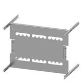 Mounting plate 3VA20 (100 A), 3-pole, plug-in socket, 8US setup, H: 400 mm W: 600