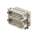 HDC insert, Male, 250 V, 16 A, Number of poles: 16, Screw connection, Size: 5