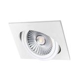PANLUX Luminaire LED VP COB 6W 420lm 3000K square IP20 white