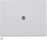 Centre plate for cable out., arsys, p. white glossy