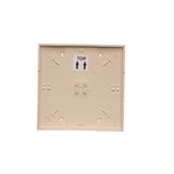 Triple illuminated contact push button, (module), 10AX, quick connection, cream white/electro white