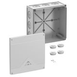 Junction box, Type of protection IP66/IP67/IP69, max. 35², IK09, Protection class II, Ui 1000V AC, Ui 1000V DC, DLG, DNV, VDE, Halogen free