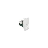 MOD W/1 RJ45 CAT5E UTP CONNECT-1MOD MATTE WH