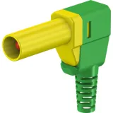 4 mm plug, solder connection, 2.5 mm², CAT II, yellow/green, 22.2667-20